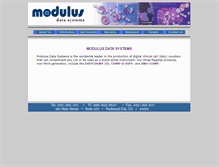 Tablet Screenshot of modulusdatasystems.com